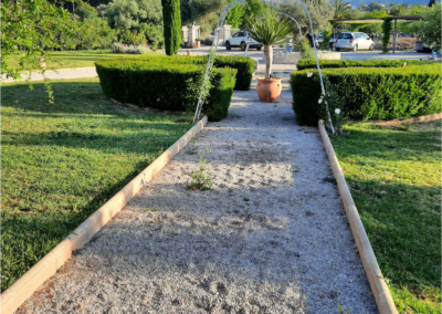 Finca Vorplatz und Einfahrt, Mallorca, Spanien